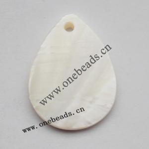 Shell Pendant Flat Teardrop 20x28mm,Sold by Bag