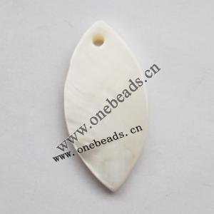 Shell Pendant Horse eye 12x16mm Sold by Bag