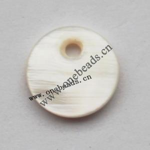 Shell Pendant Coin 10mm Sold by Bag