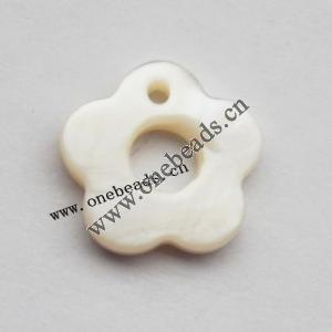 Shell Pendant Hollow Flower 13mm,Sold by Bag