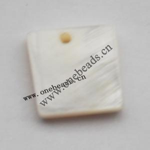 Shell Pendant Square 11mm Sold by Bag