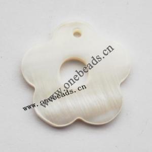 Shell Pendant Hollow Flower 20mm,Sold by Bag
