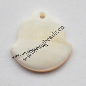 Shell Pendant 13x19mm Sold by Bag