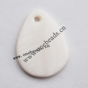 Shell Pendant Flat Teardrop 15x20mm Sold by Bag