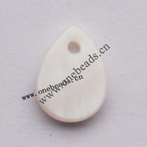 Shell Pendant Flat Teardrop 7x10mm Sold by Bag