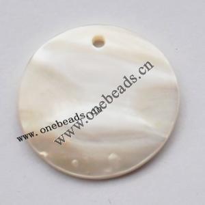 Shell Pendant Coin 30mm Sold by Bag