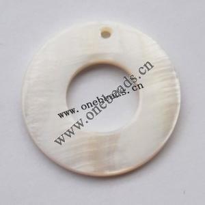 Shell Pendant Donut 30mm Sold by Bag