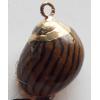Jewelry Finding, shell Pendant 17x16mm Sold by PC
