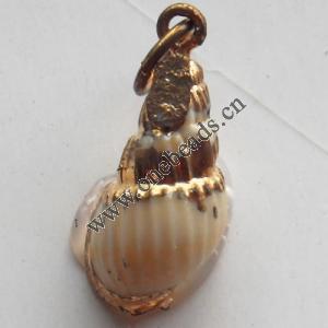 Jewelry Finding, shell Pendant 8x14mm Sold by PC