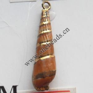 Jewelry Finding, shell Pendant 8x29mm Sold by PC