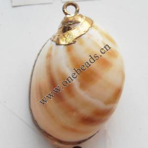 Jewelry Finding, shell Pendant 21x27mm Sold by PC