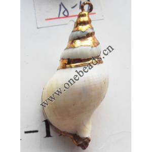 Jewelry Finding, shell Pendant 20x42mm Sold by PC