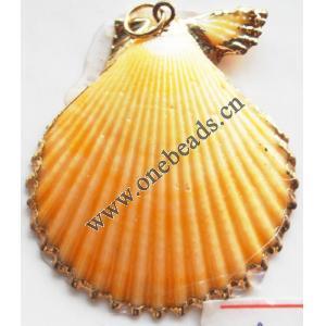 Jewelry Finding, shell Pendant 41x47mm Sold by PC