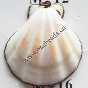 Jewelry Finding, shell Pendant 42x47mm Sold by PC