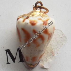 Jewelry Finding, shell Pendant 15x22mm Sold by PC