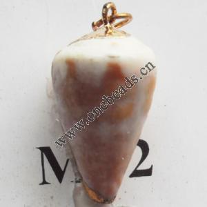 Jewelry Finding, shell Pendant 15x253mm Sold by PC