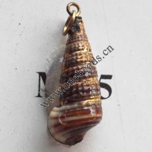 Jewelry Finding, shell Pendant 11x29mm Sold by PC