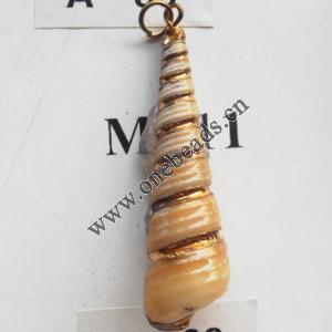 Jewelry Finding, shell Pendant 13x47mm Sold by PC