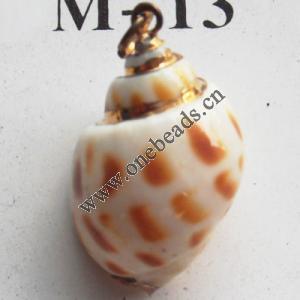 Jewelry Finding, shell Pendant 19x26mm Sold by PC