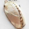 Jewelry Finding, shell Pendant 30x61mm Sold by PC