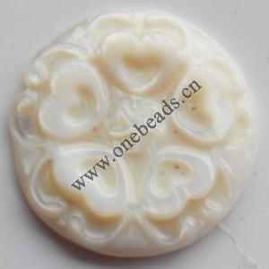 Jewelry Finding, shell Pendant 24mm Sold by PC