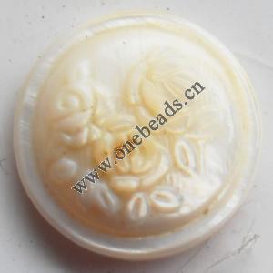 Jewelry Finding, shell Pendant 17mm Sold by PC