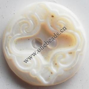 Jewelry Finding, shell Pendant 22mm Sold by PC