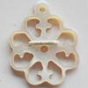 Jewelry Finding, shell Pendant 18x15mm Sold by PC