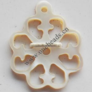 Jewelry Finding, shell Pendant 18x15mm Sold by PC
