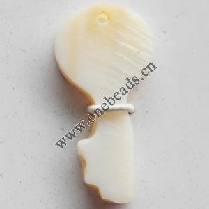 Jewelry Finding, shell Pendant 10x22mm Sold by PC