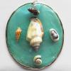 Jewelry Finding, shell Pendant 60x71mm Sold by PC