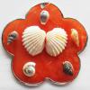 Jewelry Finding, shell Pendant 66mm Sold by PC