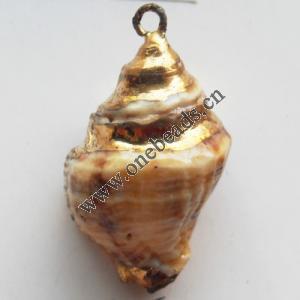 Jewelry Finding, shell Pendant 17x28mm Sold by PC