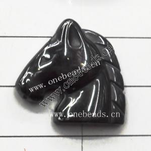 Non-Magnetic Hematite Pendants Grade A Animal Head 23x25mm Sold by Bag