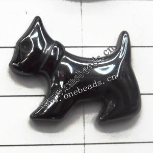 Non-Magnetic Hematite Pendants Grade A Dog 23x30mm Sold by Bag