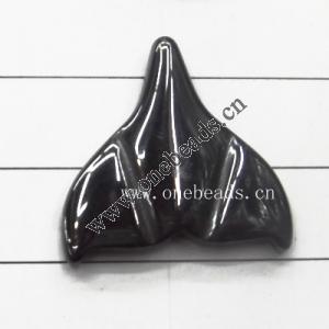 Non-Magnetic Hematite Pendants Grade A Tail of Whale, 16x17mm Sold by Bag