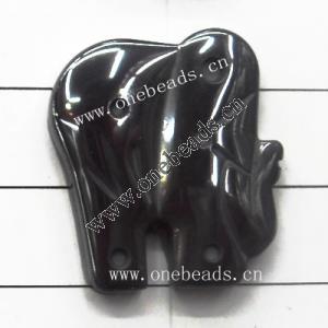 Non-Magnetic Hematite Pendants Grade A Elephant 28mm Sold by Bag