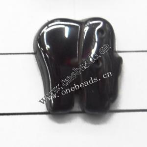 Non-Magnetic Hematite Pendants Grade A Elephant 18mm Sold by Bag