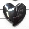 Non-Magnetic Hematite Pendants Grade A Heart 20mm Sold by Bag