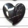 Non-Magnetic Hematite Pendants Grade A Heart 30mm Sold by Bag