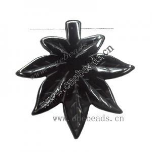 Non-Magnetic Hematite Pendants Grade A Maple Leaf 39x40mm,Sold by Bag