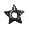 Non-Magnetic Hematite Pendants Grade A Hollow Star18mm Sold by Bag
