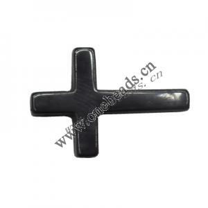 Non-Magnetic Hematite Pendants Grade A Cross 22x34mm Sold by Bag