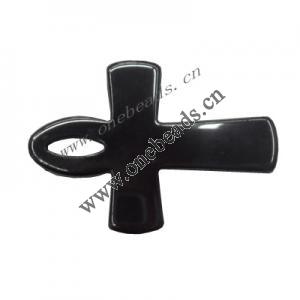 Non-Magnetic Hematite Pendants Grade A Cross 30x50mm Sold by Bag