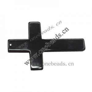 Non-Magnetic Hematite Pendants Grade A Cross 30x50mm Sold by Bag