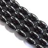 Magnetic Hematite Beads,Grade B,Oval,6x12mm,Sold per 16-inch strand
