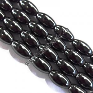 Magnetic Hematite Beads,Grade B,Oval,9x15mm,Sold per 16-inch strand