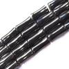 Magnetic Hematite Beads,Grade B,Bamboo,8x16mm,Sold per 16-inch strand