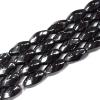 Magnetic Hematite Beads,Grade B,Twist Oval,6x6mm,Sold per 16-inch strand