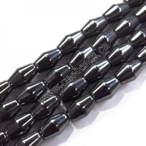 Magnetic Hematite Beads,Grade B Bicone 6x12mm Sold per 16-inch strand